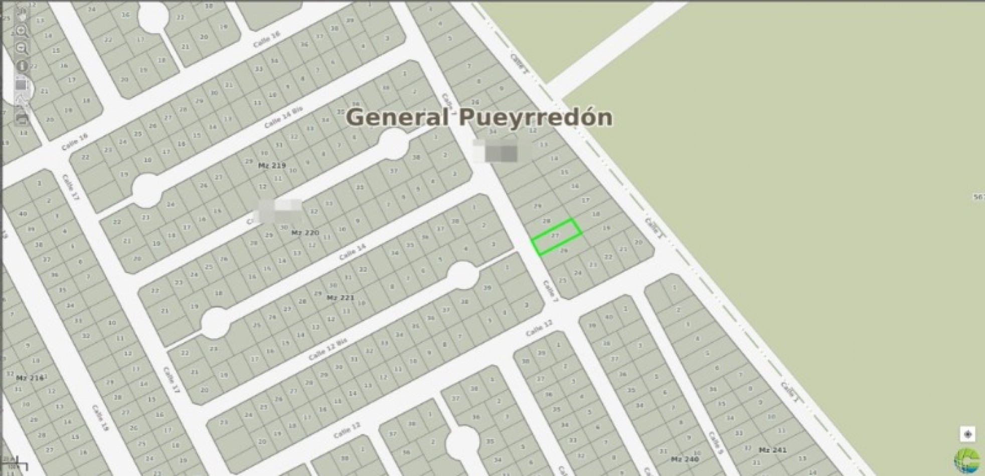 Lote en el Marquesado. Calle 7 y Calle 12